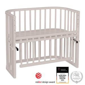 Babybay Maxi Comfort Plus Beistellbett, beige lackiert