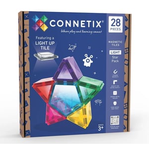 Connetix Magnetbausteine Light Star Pack, 28 Teile
