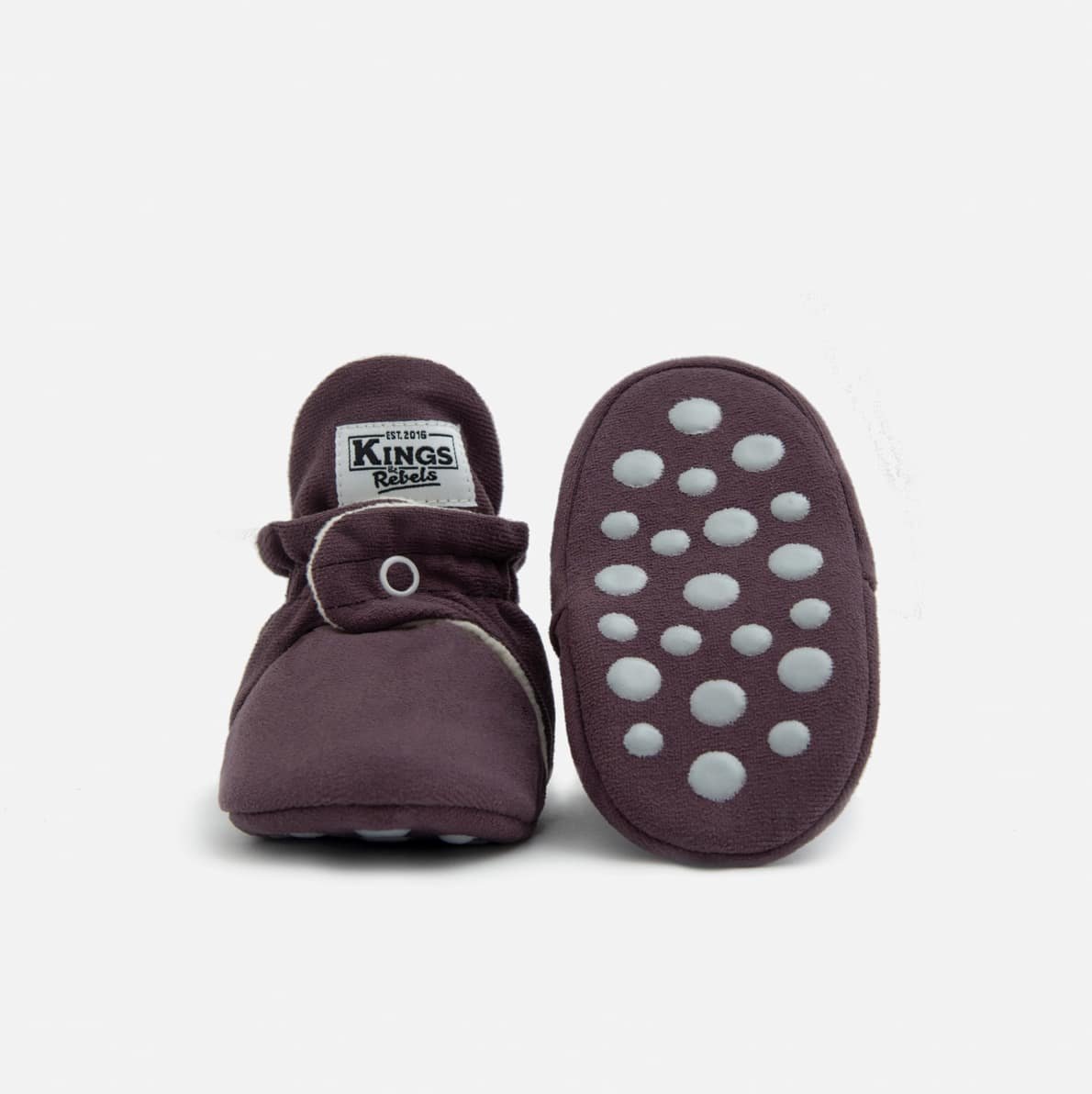 Kings & Rebels Baby Booties Gamuza Dusted Plum 1