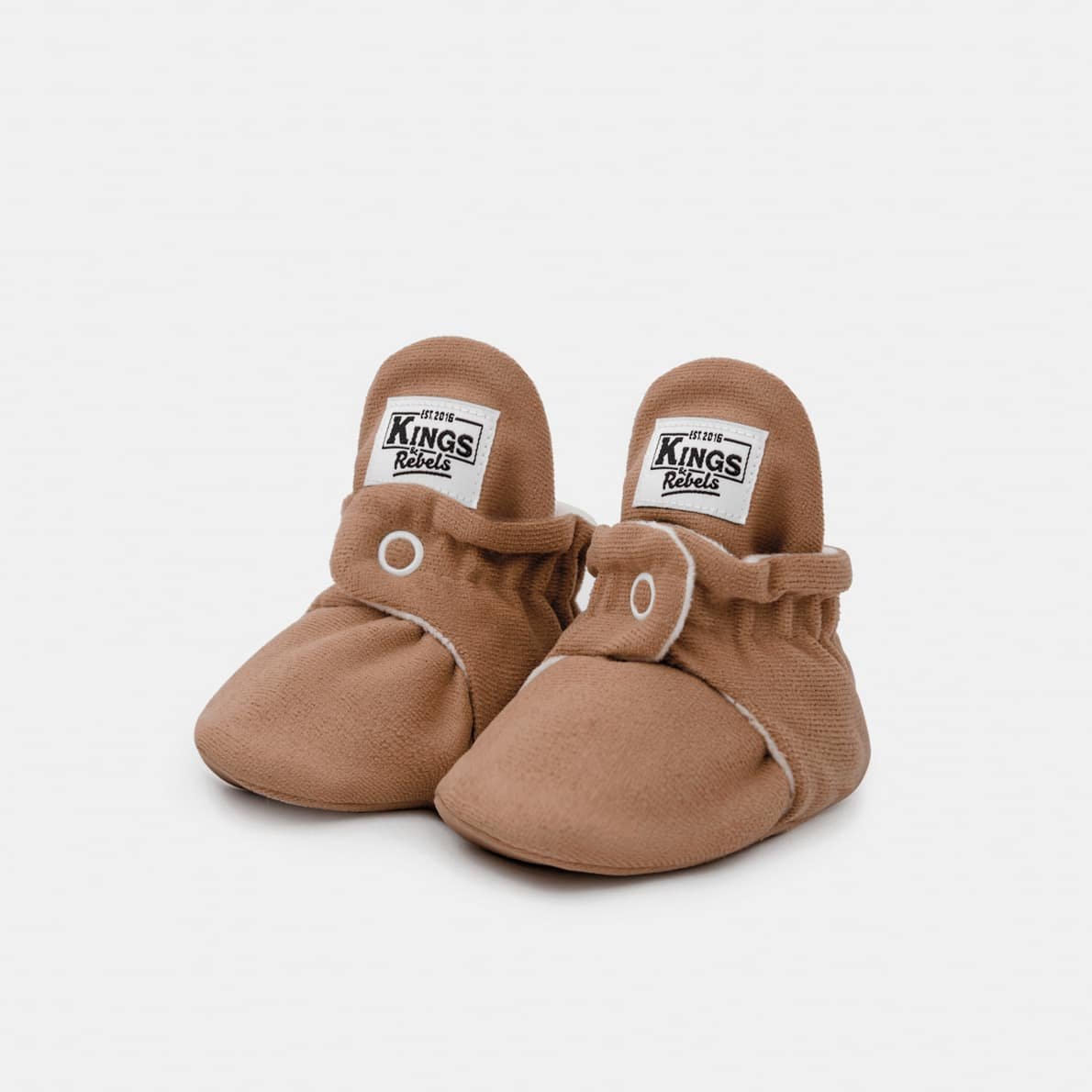 Kings & Rebels Baby Booties Gamuza Mocha Mouse