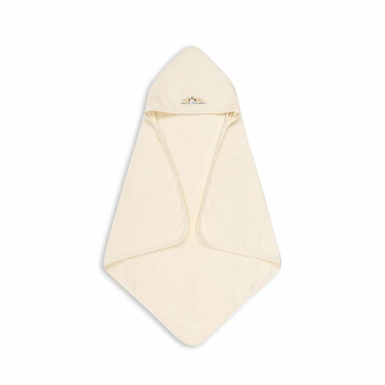 Konges Sløjd Baby Kapuzen-Handtuch Figo, antique white 1