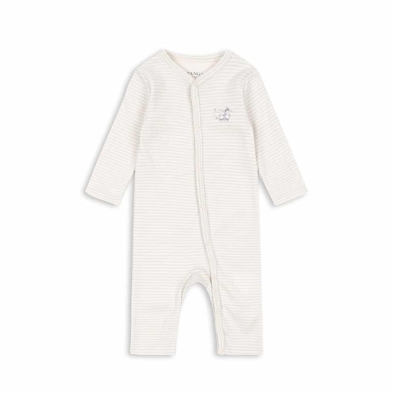 Konges Sløjd Baby Onesie Fio, tea stripe gray dawn