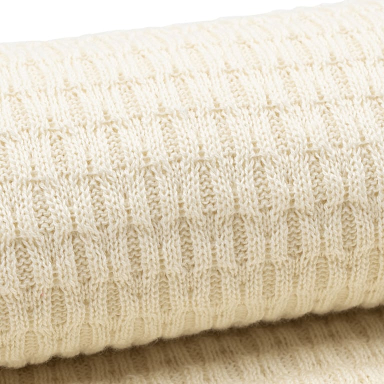 Konges Sløjd Babydecke Venti Pointelle, antique white 1