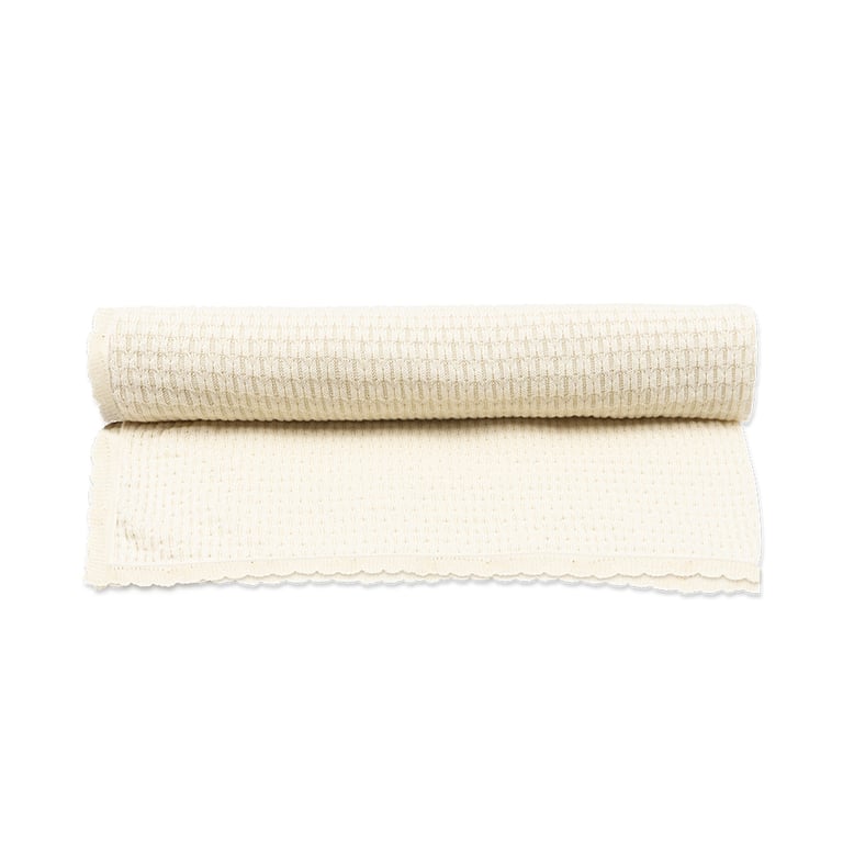 Konges Sløjd Babydecke Venti Pointelle, antique white