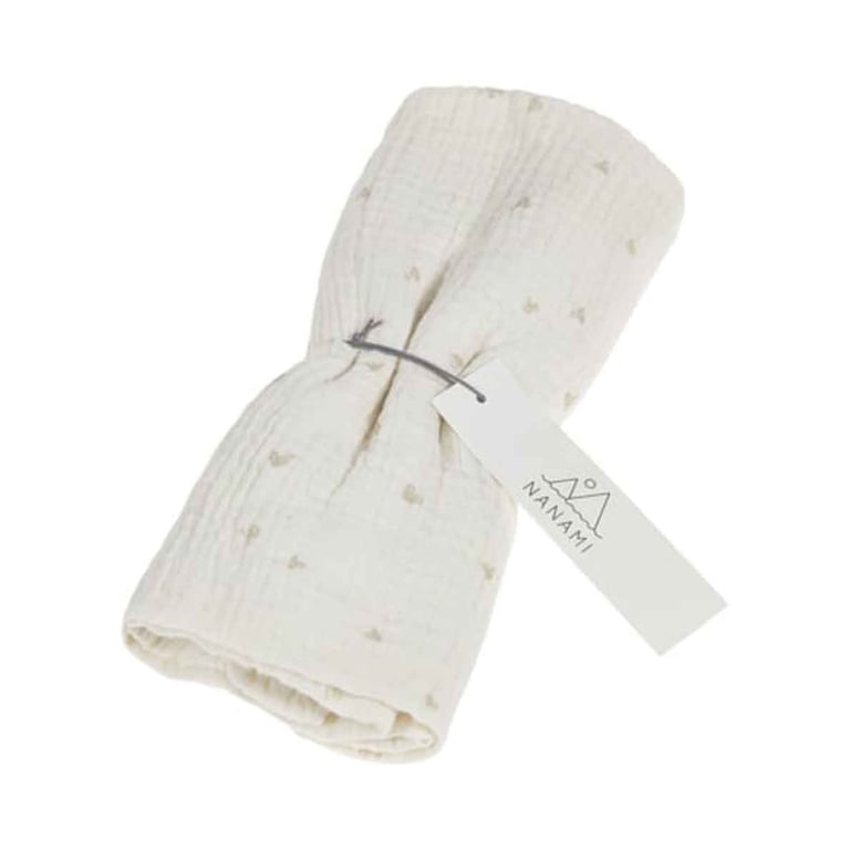 Nanami Musslin Swaddle Heart, off-white -beige