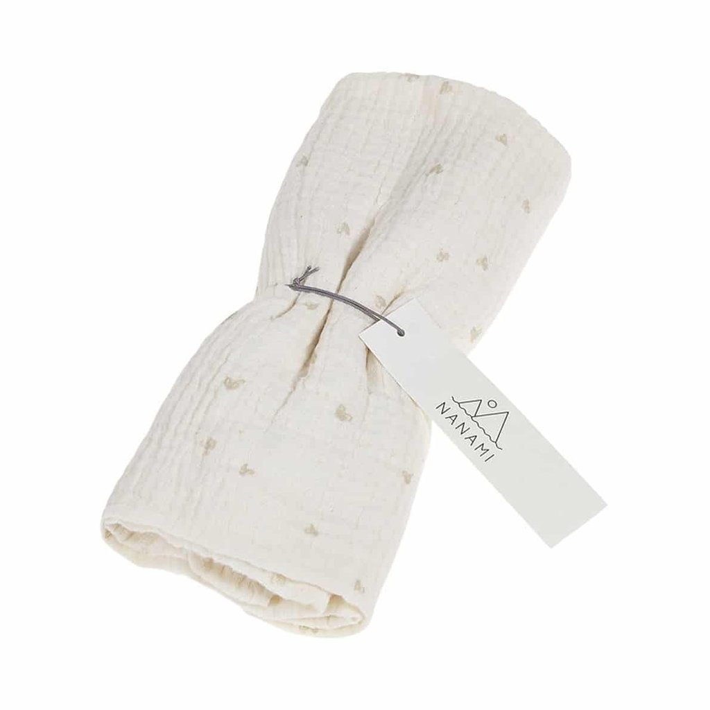 Nanami Swaddle Heart, off-white/beige 60 x 60 cm
