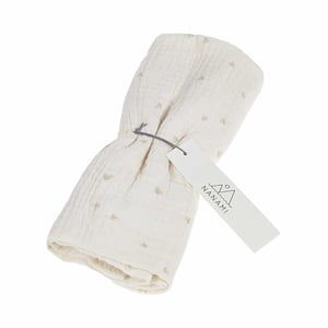 Nanami Swaddle Heart, off-white/beige 60 x 60 cm