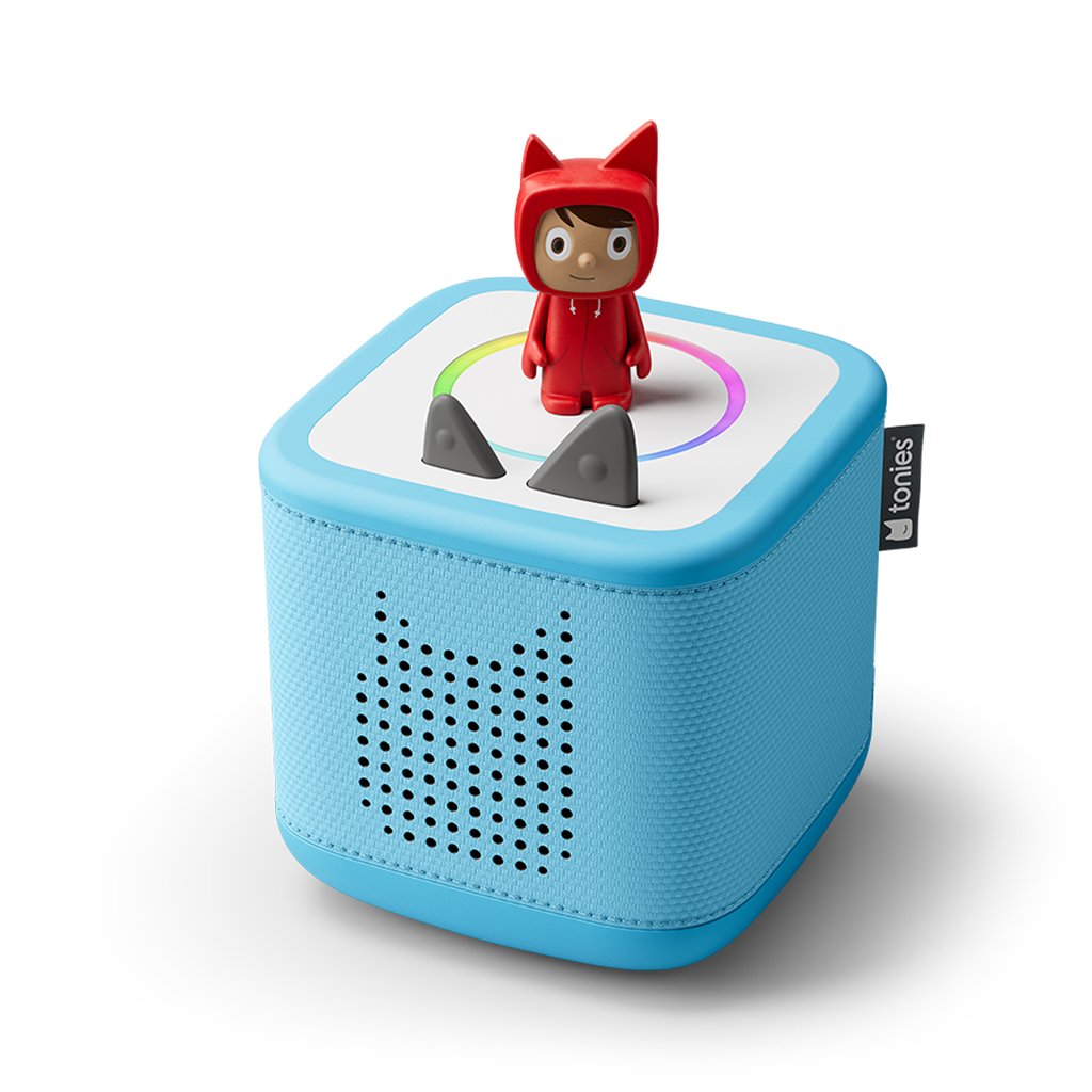 Tonies Starterset Toniebox 2 Himmelblau mit Kreativ-Tonie Rot