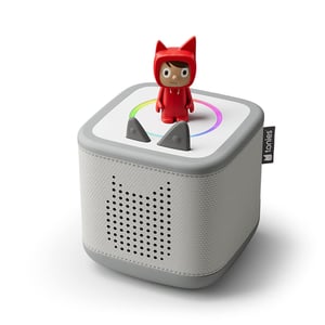 Tonies Starterset Toniebox 2 Mondgrau mit Kreativ-Tonie Rot
