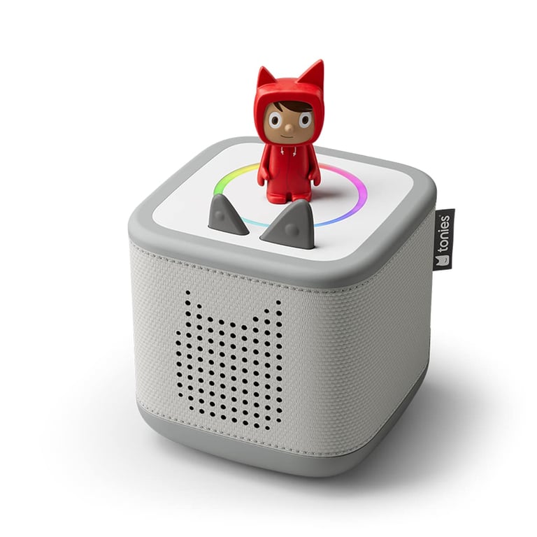 Tonies Starterset Toniebox 2 Mondgrau mit Kreativ-Tonie Rot