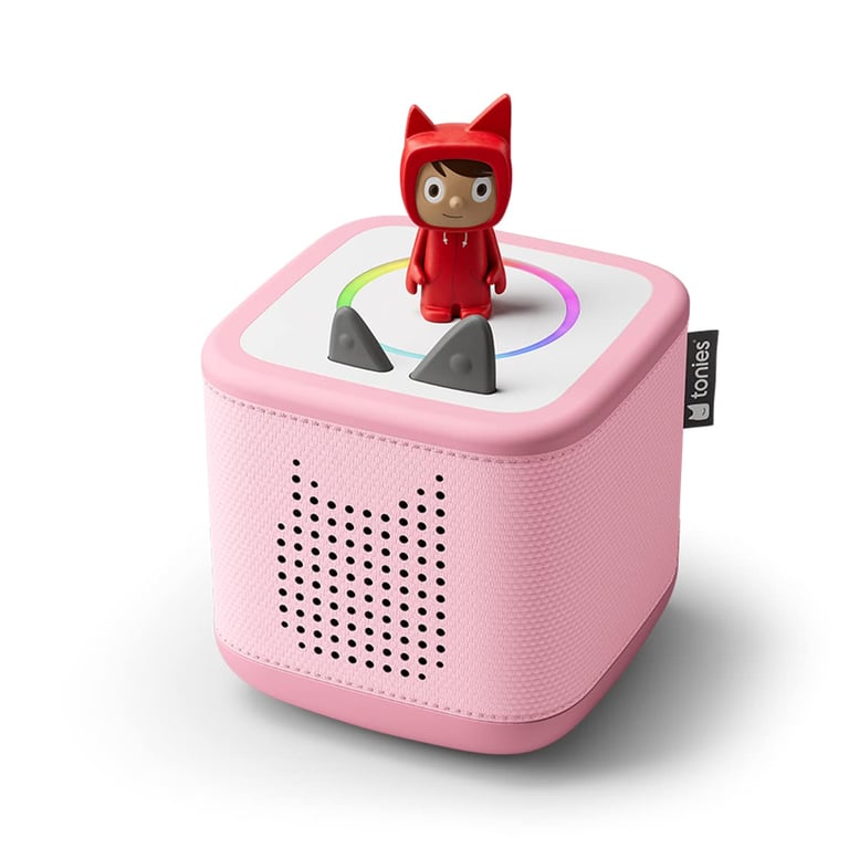 Tonies Starterset Toniebox 2 Rosa mit Kreativ-Tonie Rot