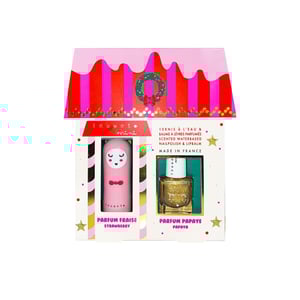 INUWET- JULIETTE HOUSE 2025: strawberry lip balm - papaya nail polish