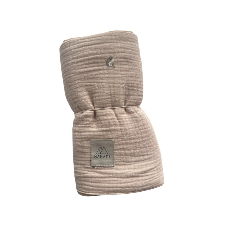 Nanami Musslin Swaddle Wal, naturel (100 x 135 cm)