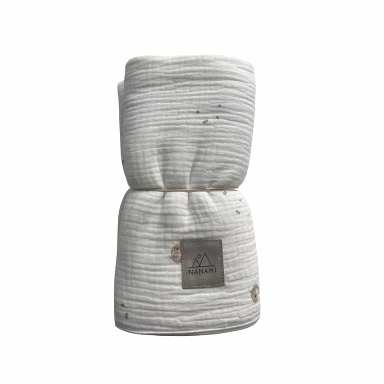 Nanami Musslin Swaddle Wal, off-white (100 x 135 cm)