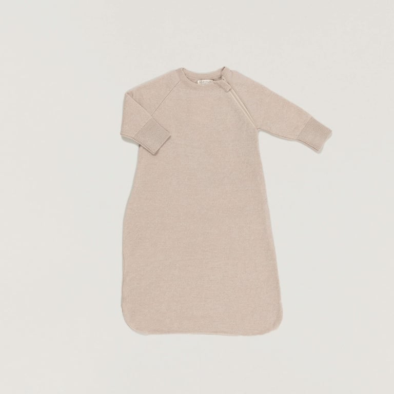 Babybox Babyschlafsack aus Merinowolle, dune melange (Gr. 56/68) 2