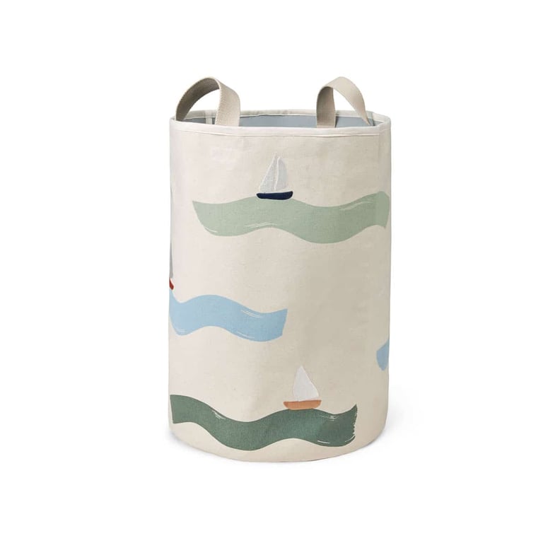 Dear April bestickter Aufbewahrungskorb, groß, Waves