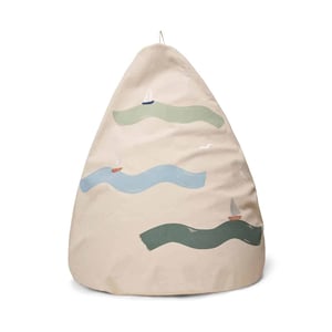 Dear April bestickter Sitzsack, Waves