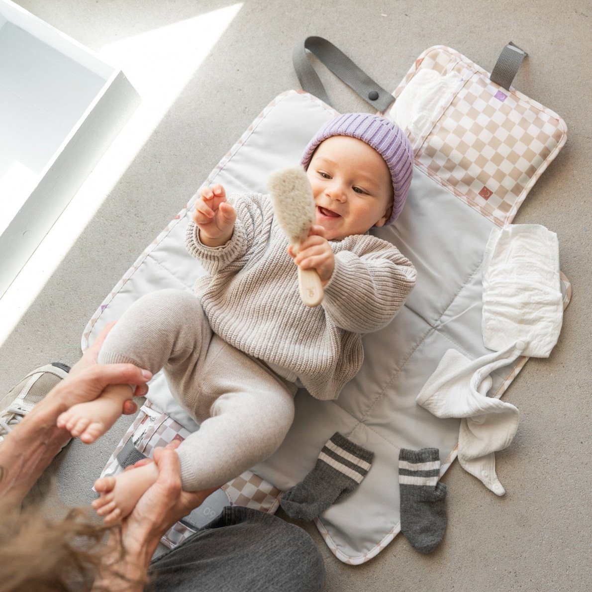 Emma & Noah Wickelunterlage Check Smile 4