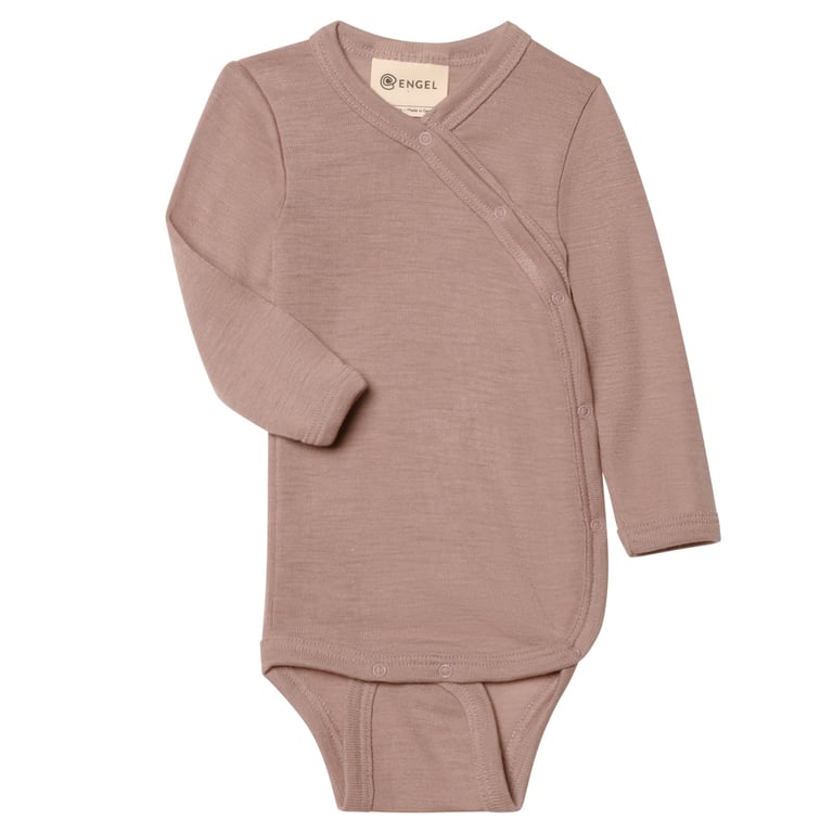Engel Baby-Wickelbody Langarm, dustyrose