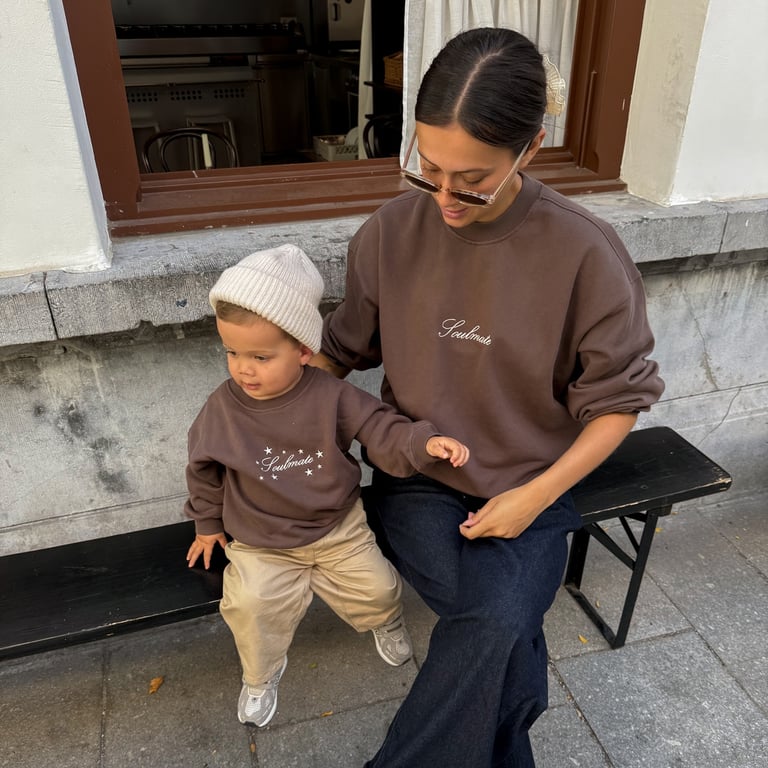 Famvibes Sweatshirt Baby Soulmate, brown 1