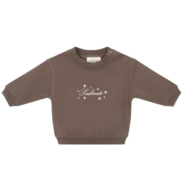 Famvibes Sweatshirt Baby Soulmate, brown
