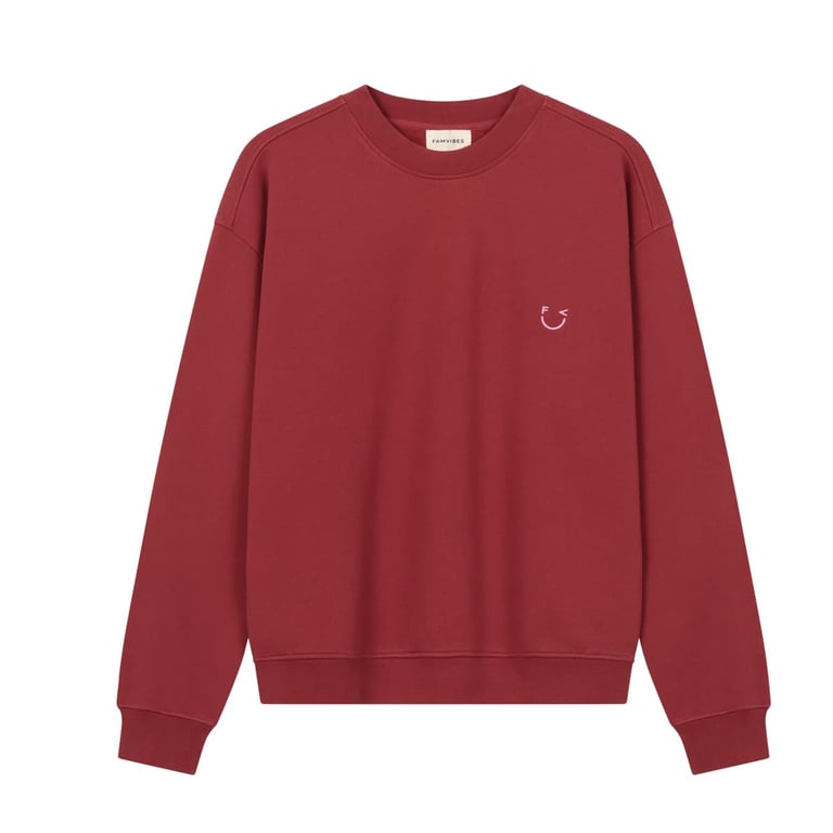 Famvibes Sweatshirt Icon, burgundy