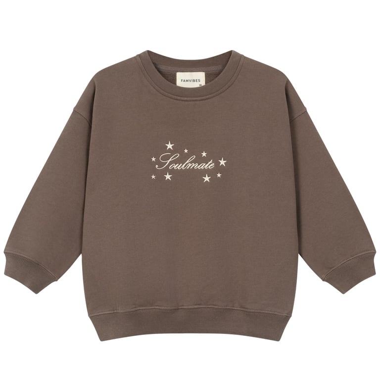 Famvibes Sweatshirt Kids Soulmate, brown
