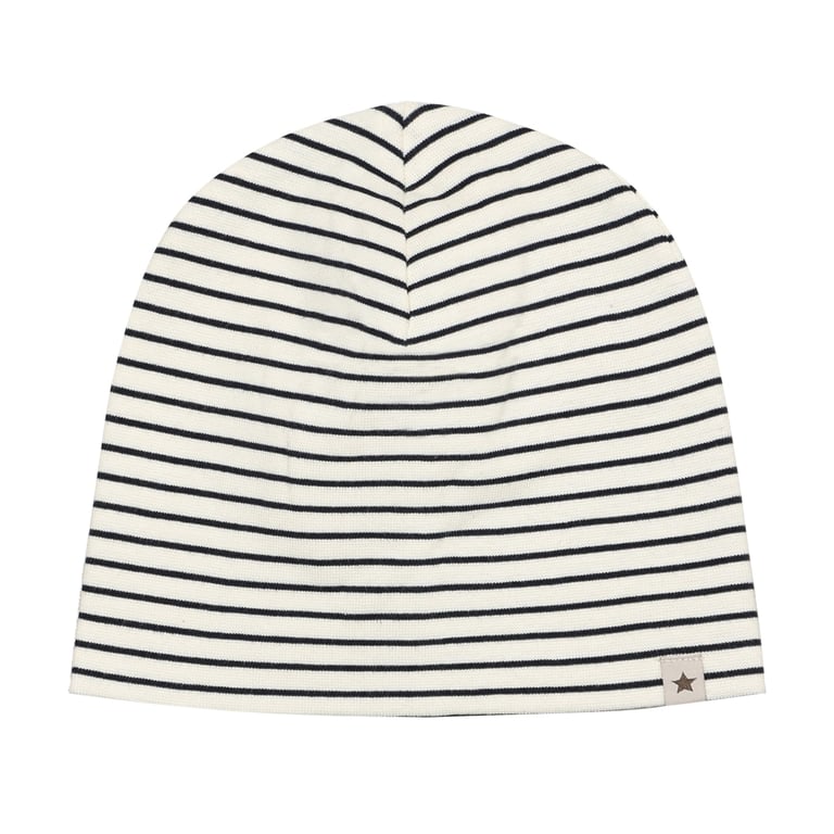 Huttelihut Beanie Stripe Rib, Navy Blazer