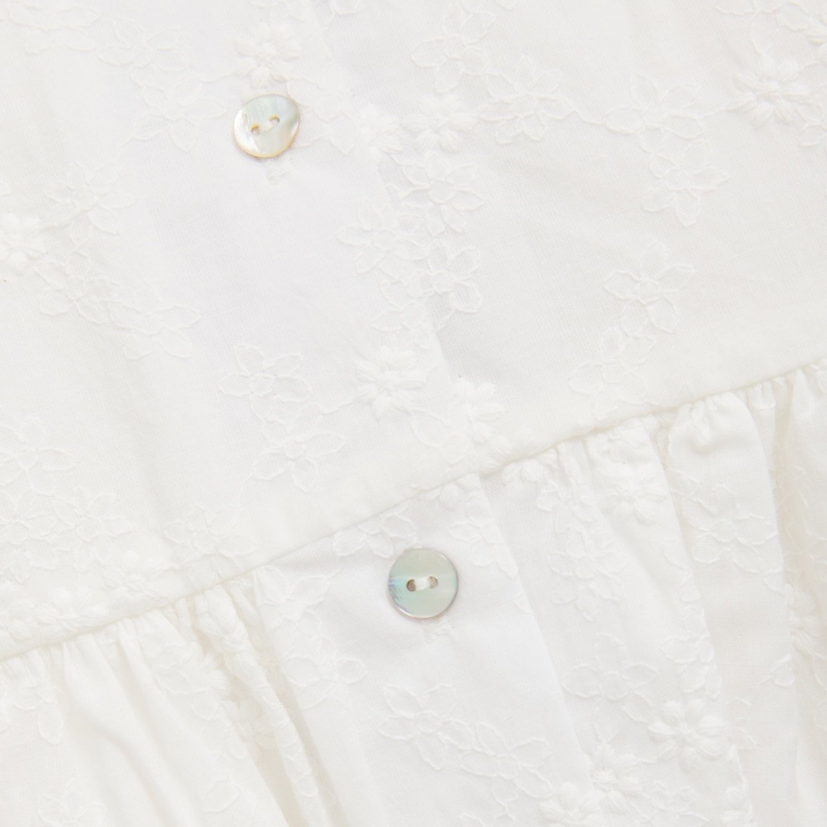 Huttelihut Kleid Embroidery, Antique White 2
