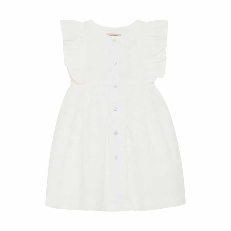 Huttelihut Kleid Embroidery, Antique White