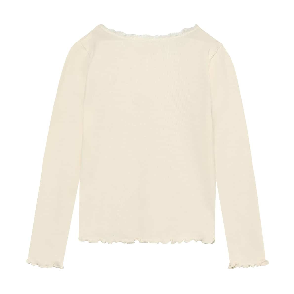 Huttelihut Langarm-Shirt Rib, Antique White 1