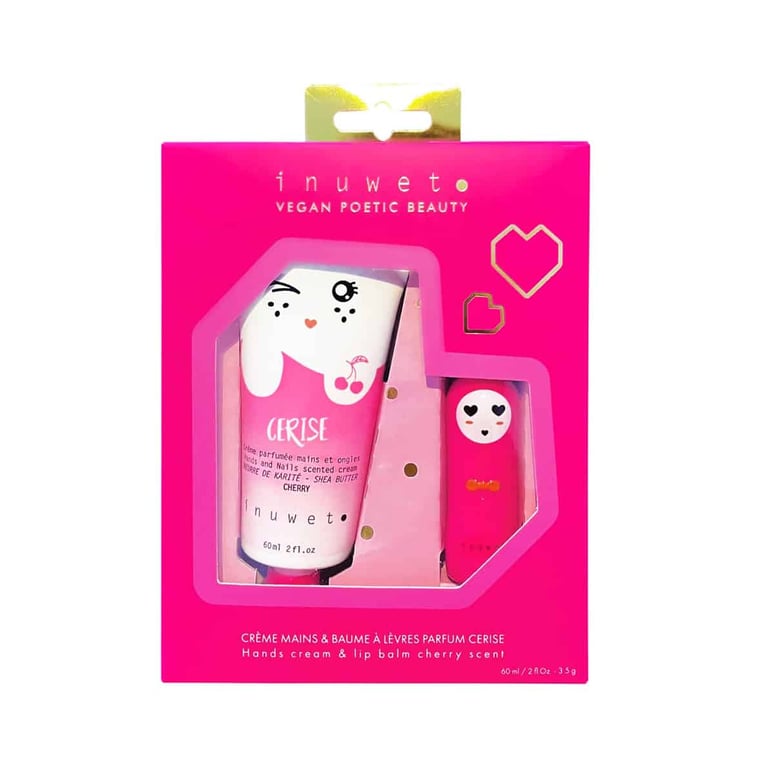Inuwet Lip Balm & Cream Set, Cherry