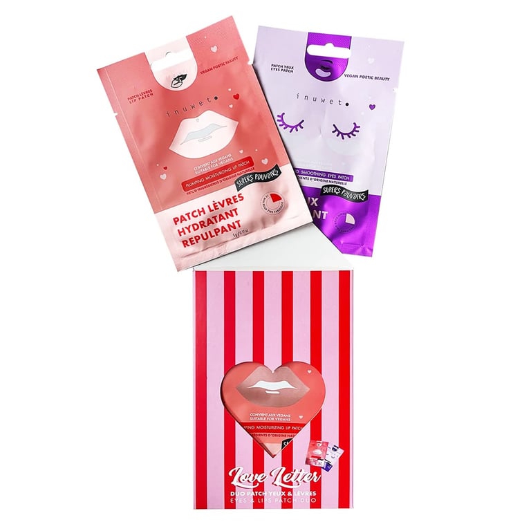 Inuwet Love Letter Set Lippen- und Augenmaske