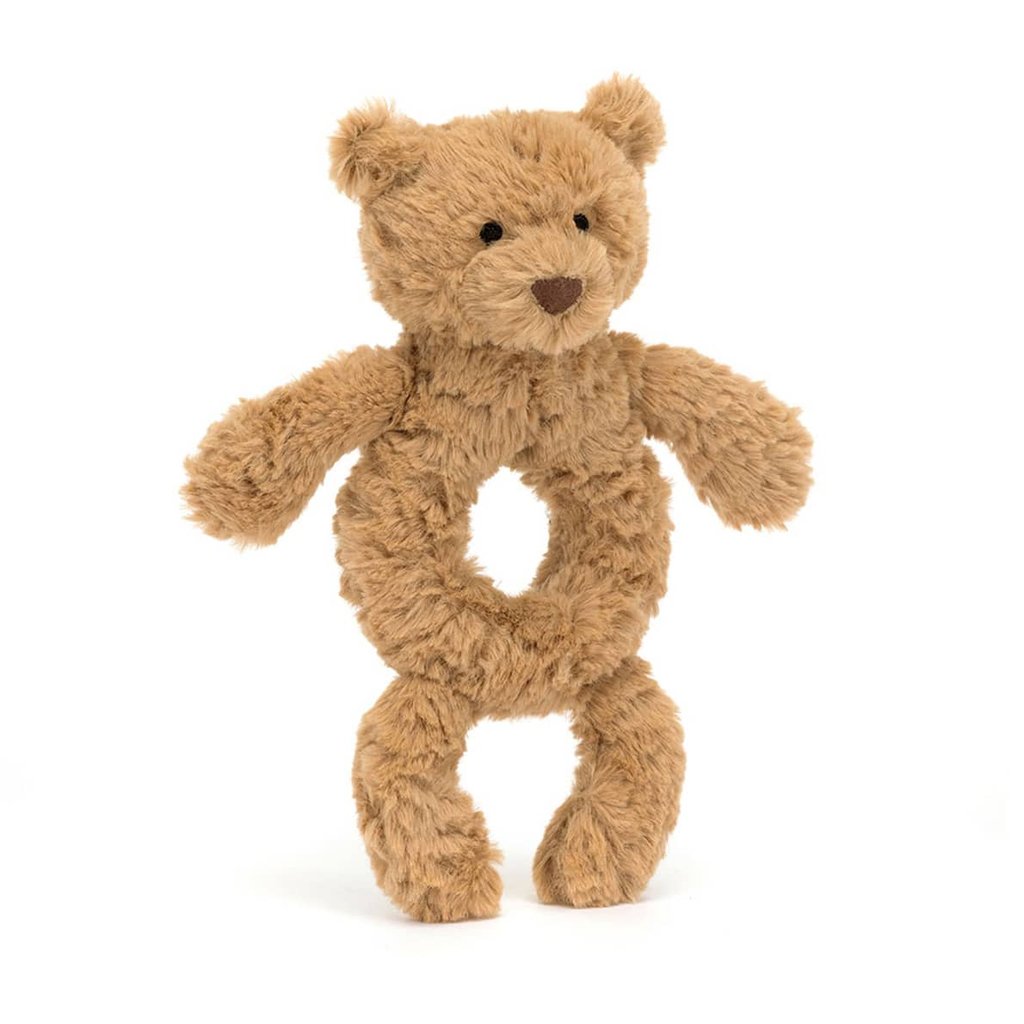 Jellycat Rassel Bartholomew Bear Ring Rattle