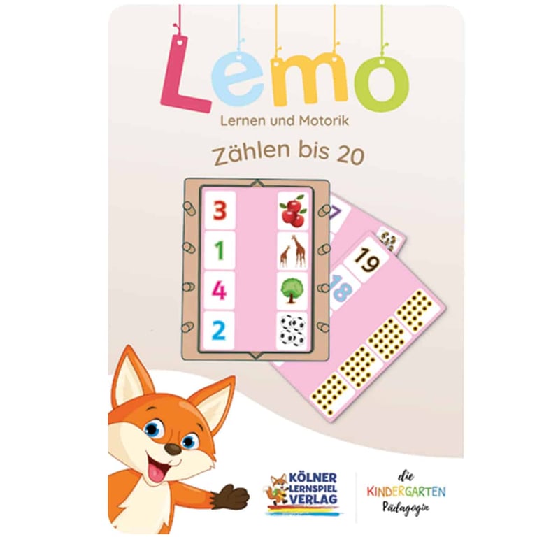 Kölner Lernspielverlag Lemo Kartensatz Zählen bis 20 (ab 5 Jahren)