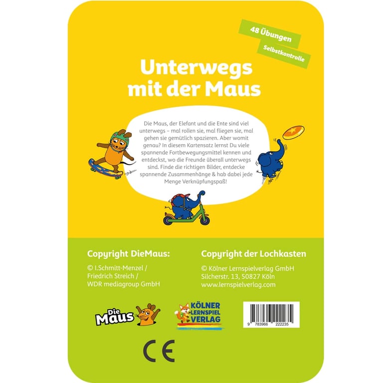 Kölner Lernspielverlag Unterwegs mit der Maus (3-4 Jahre+) 1