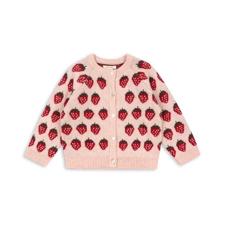 Konges Sløjd Cardigan Strickjacke Belou, strawberry