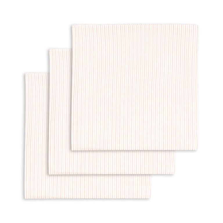 Konges Sløjd Musselin-Tücher 3er Pack, Stripie Petite Rose