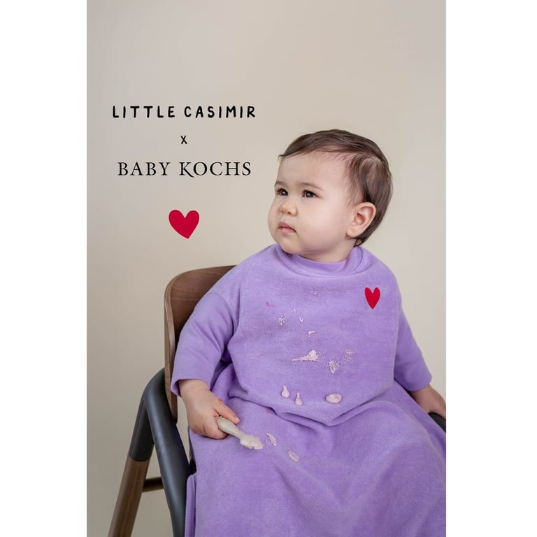 Little Casimir x Baby Kochs Love Lätzchen Boo, light lavender 1