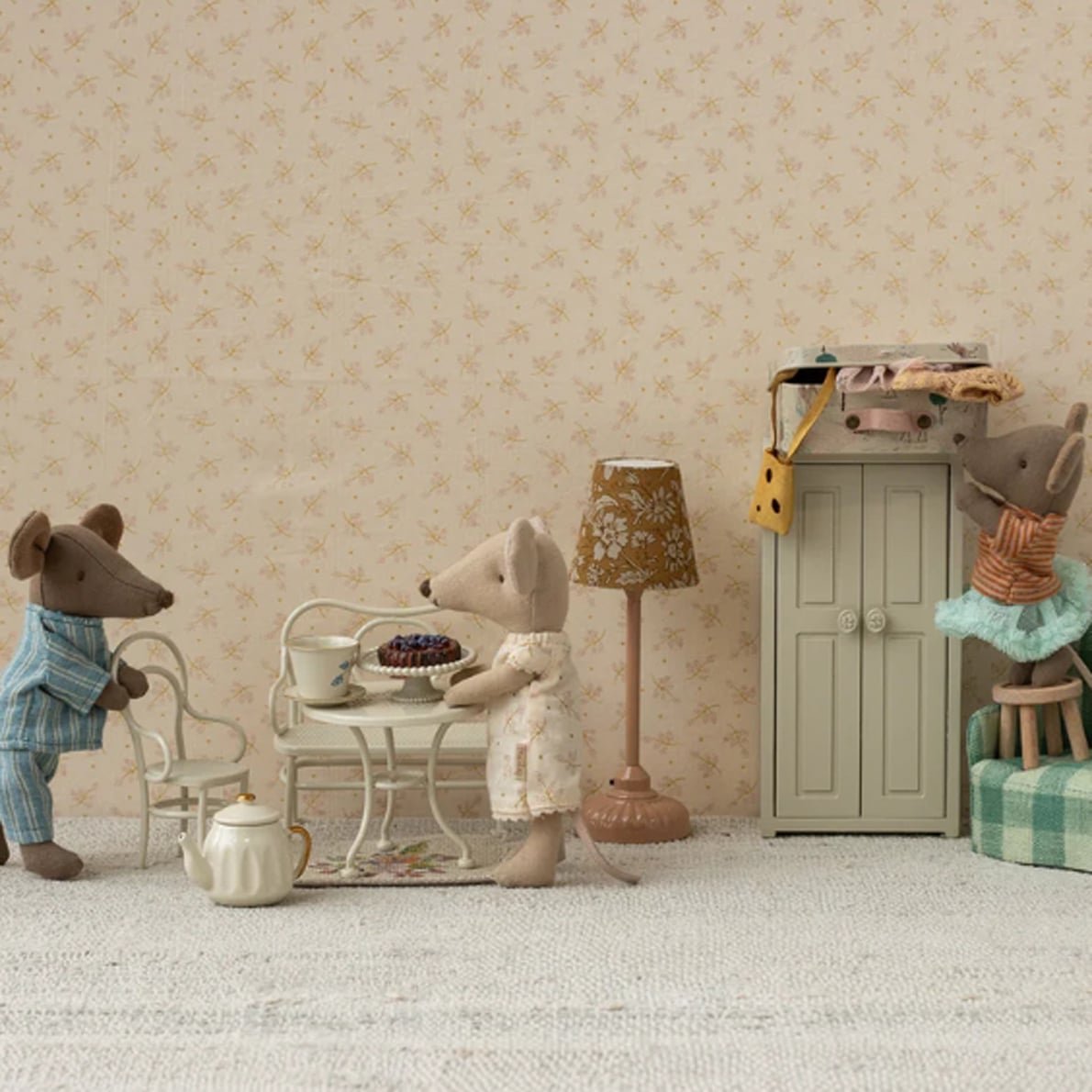 Maileg Café-Set, Maus, Klein - Cremefarben 1