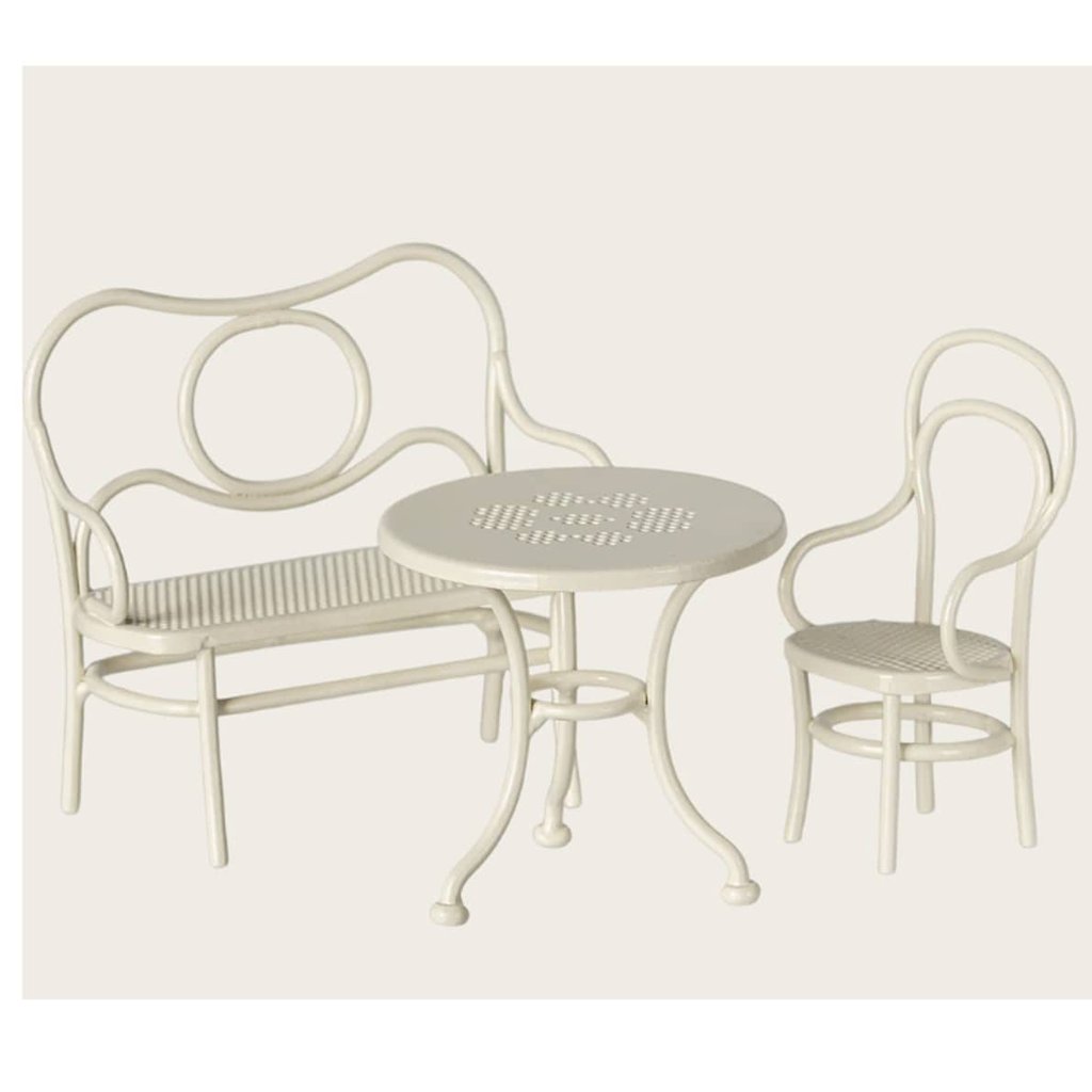 Maileg Café-Set, Maus, Klein - Cremefarben