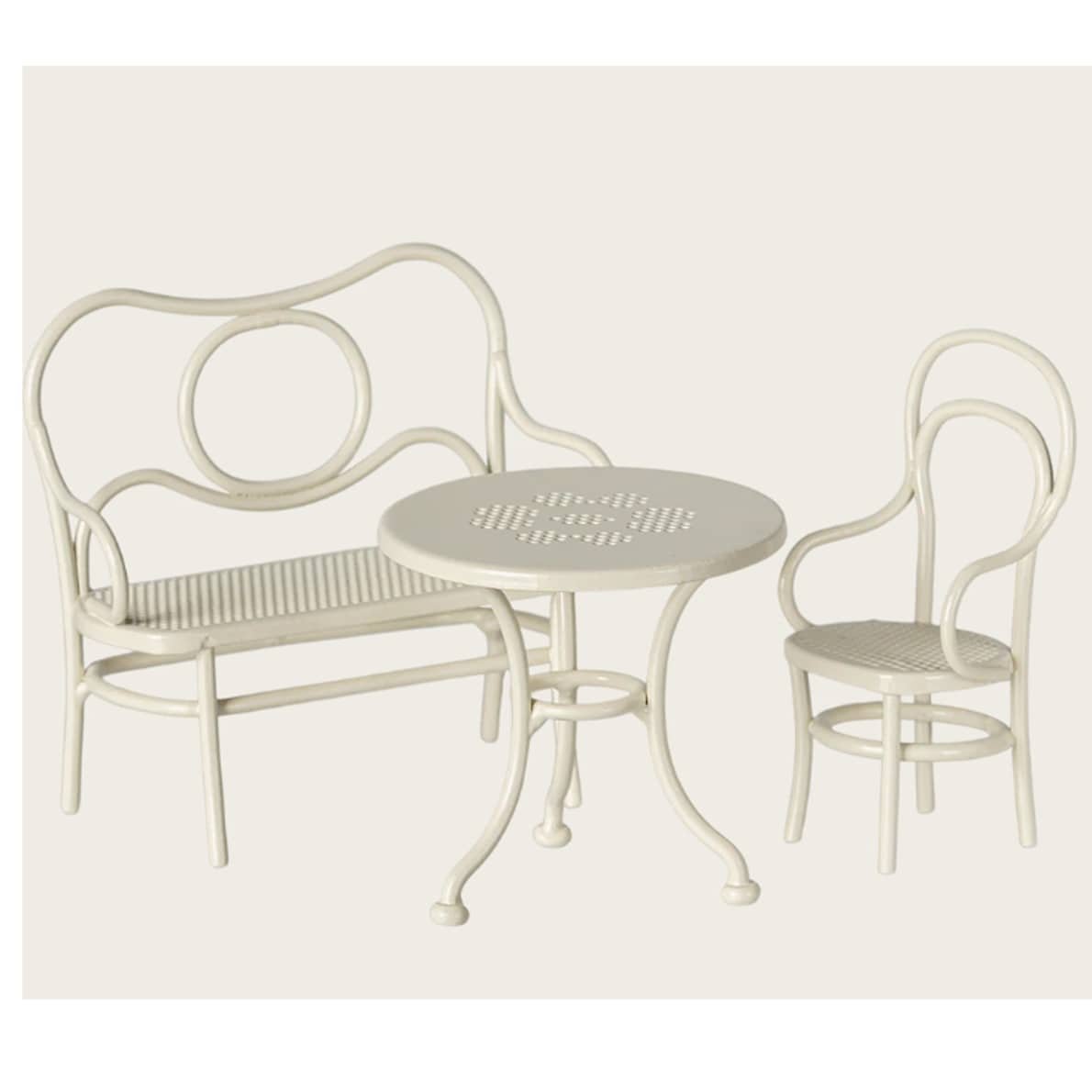 Maileg Café-Set, Maus, Klein - Cremefarben