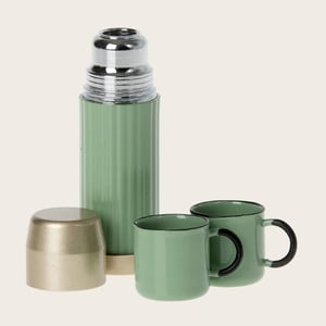 Maileg Thermoskanne und Tassen, Minze