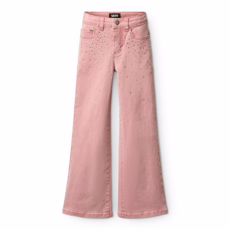 Molo Jeans Asta Blush Rhinestone