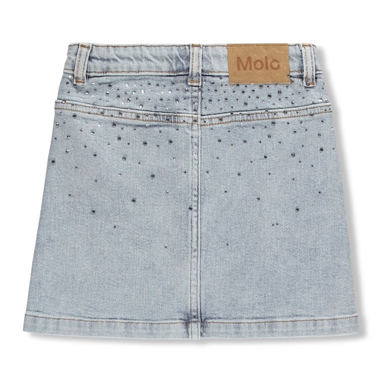 Molo Jeansrock Bera, Rhinestone Denim