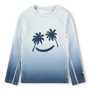 Molo Schwimmshirt Langarm Neptune, Palm Blue Smile
