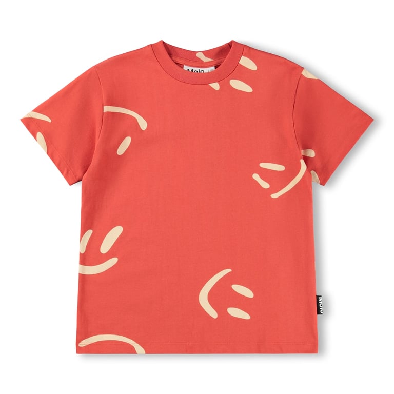 Molo T-Shirt Riley, Big Smiles Red