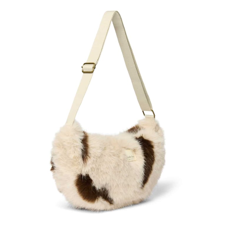 Studio Noos Faux Fur Adult Fanny Pack, Holy Cow 1