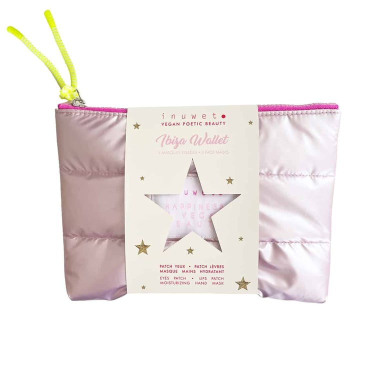 Inuwet Ibiza wallet, Augen und Lippen Patches - Feuchtigkeitsmaske für Hände