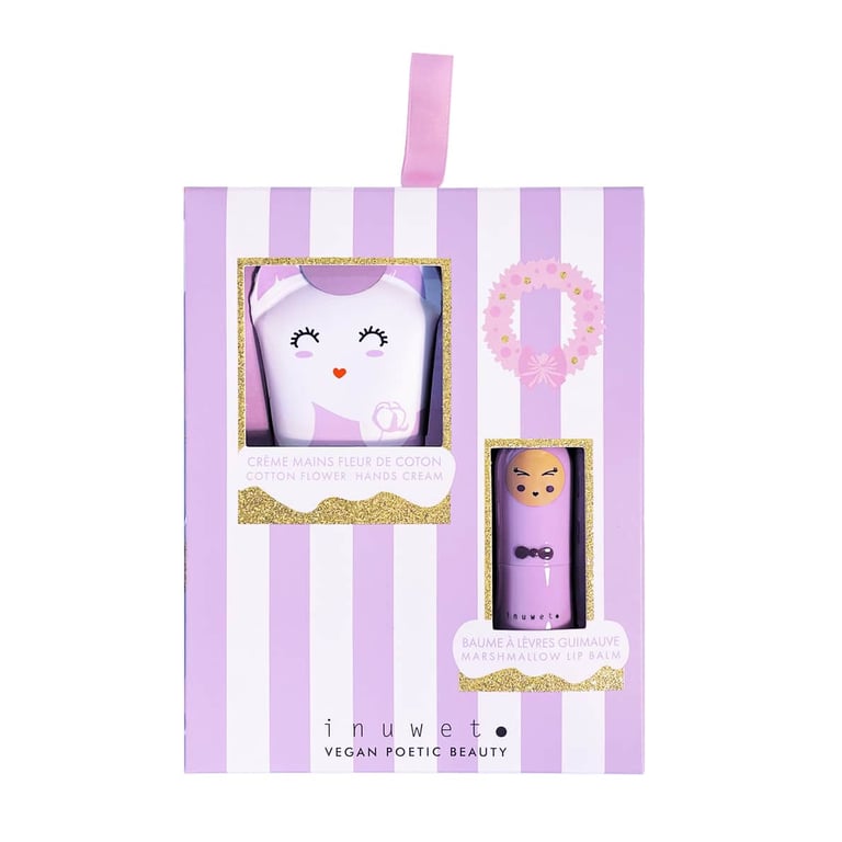 Inuwet li set: Blüten-Handcreme & marschmallow lip balm